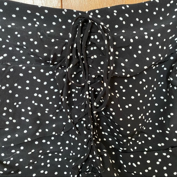 ZARA Draped Polkadot Skirt - Picture 5 of 6
